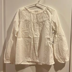 NWT Kids OshKosh white long sleeve shirt. 2 available